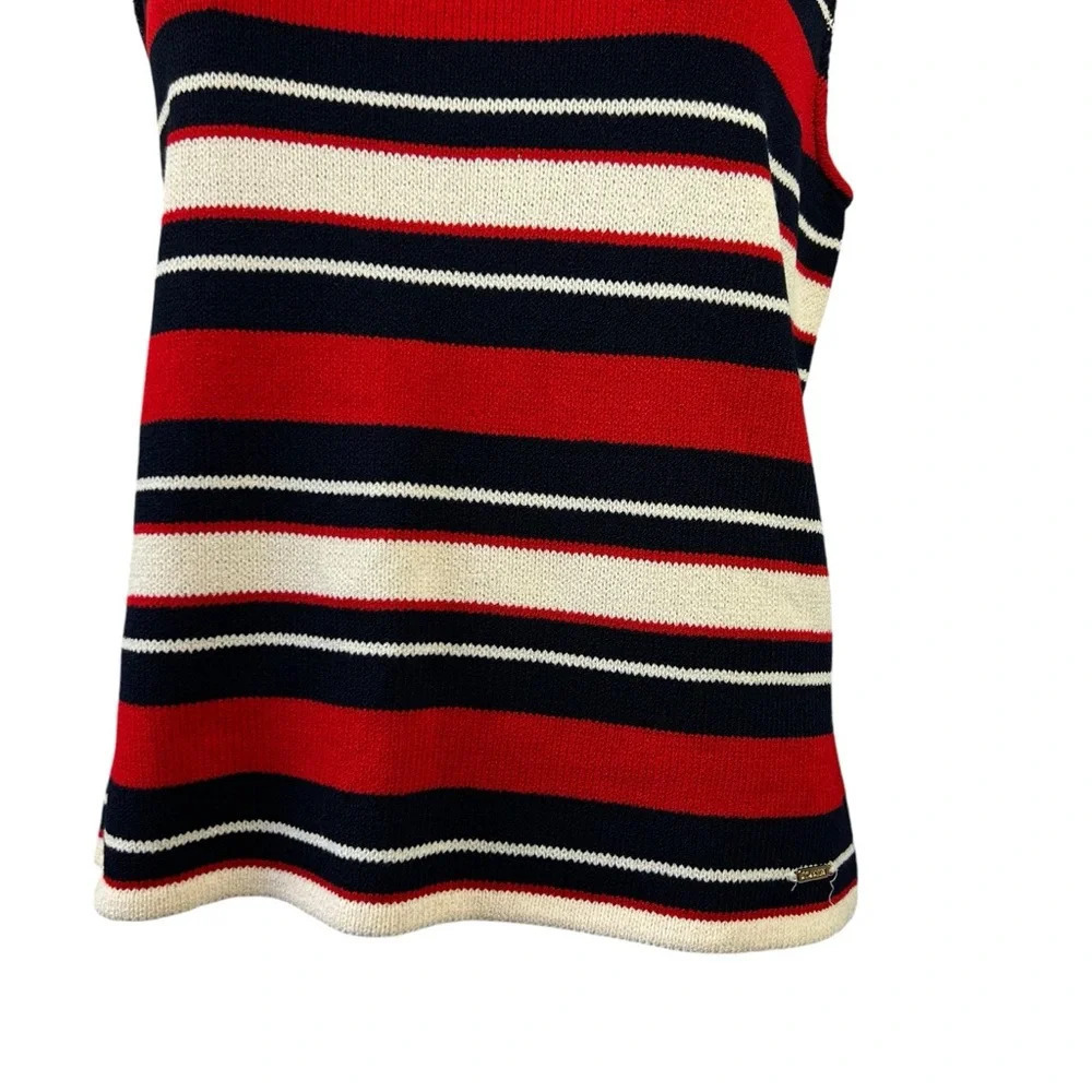 St. John Striped Knit Tank Top - Picture 3 of 6